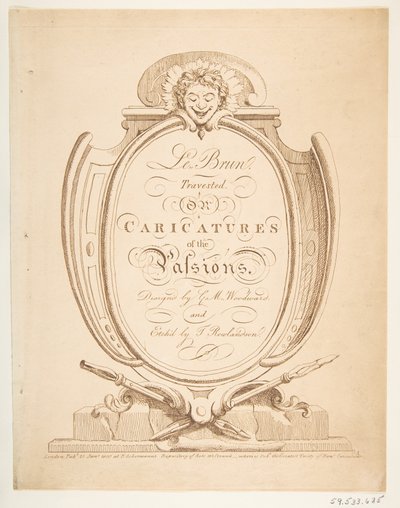 Le Brun Travested, oder Karikaturen der Leidenschaften, Januar-Februar 1800 von Thomas Rowlandson