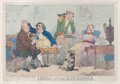 Lords of the Bedchamber, 14. April 1784 von Thomas Rowlandson