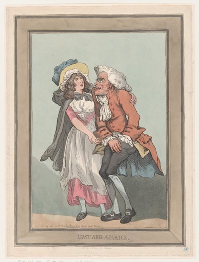Lust und Gier, 29. November 1788 von Thomas Rowlandson