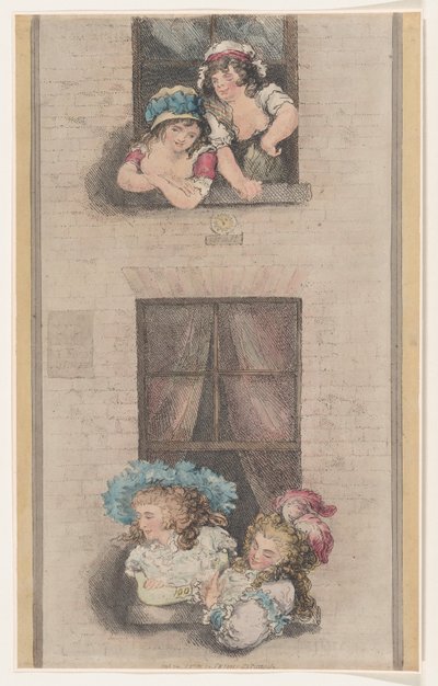 Dienstmädchen und Herrinnen, 1. Dezember 1791 von Thomas Rowlandson