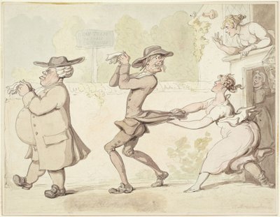 Fallensteller auf diesen Grundstücken von Thomas Rowlandson