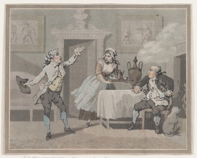 Manager & Spouter, 1. Juli 1802 von Thomas Rowlandson
