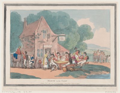 Marsch zum Lager von Thomas Rowlandson
