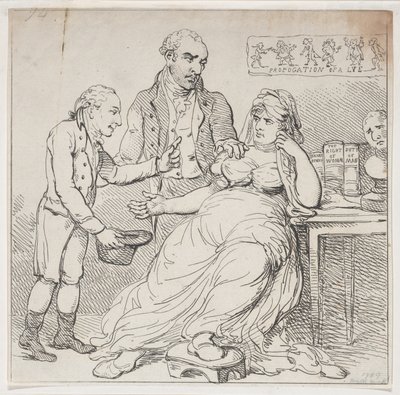 Melpomene in den Dumps, oder Kinderspiel verteidigt von Theatralischen Monarchen, 14. Dezember 1804 von Thomas Rowlandson