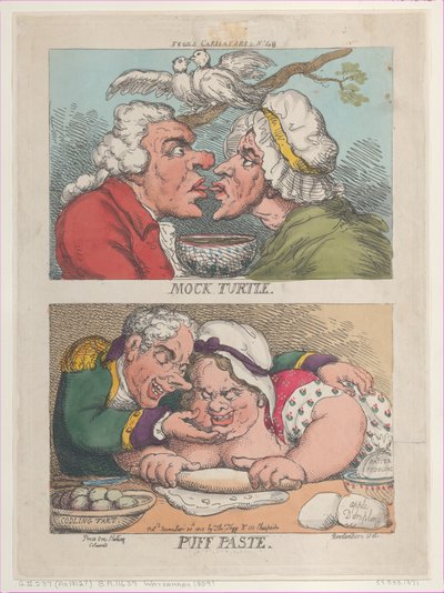 Mock Turtle, Puff Paste, 20. November 1810 von Thomas Rowlandson