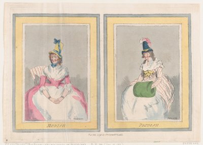 Modisch und Prüde, 1. Dezember 1791 von Thomas Rowlandson