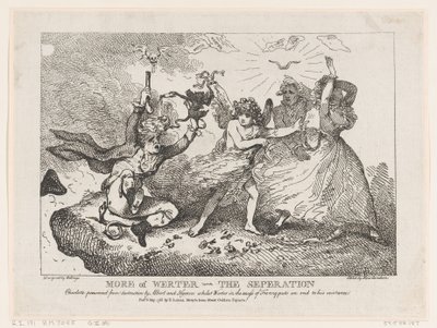 Mehr von Werther - Die Trennung: Charlotte vor der Zerstörung bewahrt von Albert und ..., 6. Mai 1786 von Thomas Rowlandson