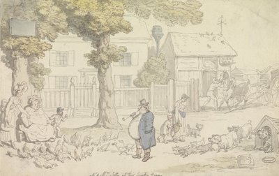 Herr und Frau Jolly in ihrem Landhaus von Thomas Rowlandson