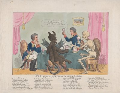 Nap und seine Freunde in ihrer Pracht, 1. Oktober 1813 von Thomas Rowlandson