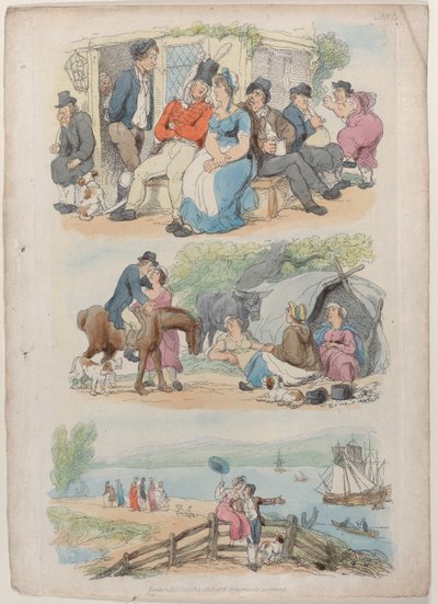 Tafel 4: Rekrutierung, aus World in Miniature, 1816 von Thomas Rowlandson