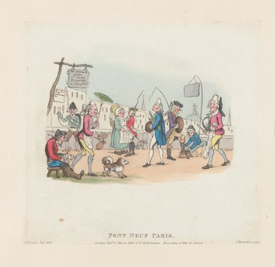 Pont Neuf, Paris von Thomas Rowlandson