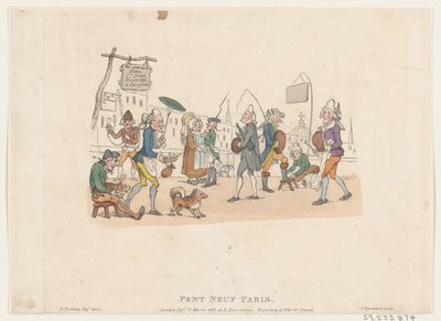 Pont Neuf, Paris, 1. Mai 1803 von Thomas Rowlandson