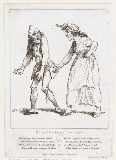 Streitende Liebende, 2. Januar 1797 von Thomas Rowlandson