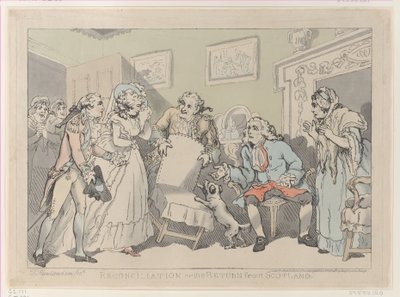 Versöhnung oder die Rückkehr aus Schottland von Thomas Rowlandson