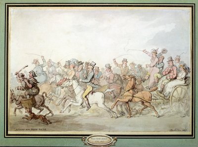 Rückkehr von den Epsom-Rennen, 1823 von Thomas Rowlandson