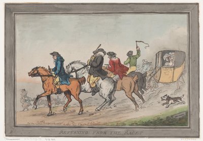 Rückkehr von den Rennen, 1. Dezember 1791 von Thomas Rowlandson