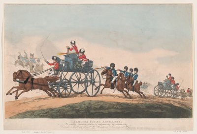 Sadlers fliegende Artillerie, 3. September 1798 von Thomas Rowlandson