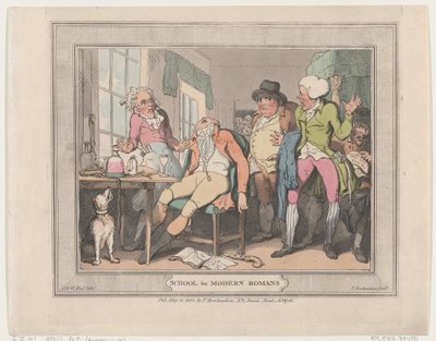 Schule für moderne Römer von Thomas Rowlandson