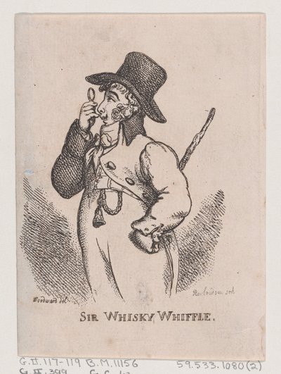 Sir Whisky Whiffle, April 1808 von Thomas Rowlandson