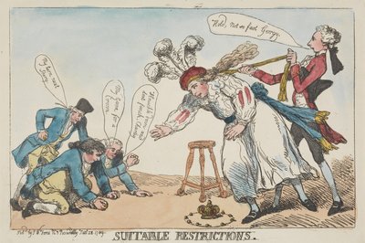 Geeignete Einschränkungen von Thomas Rowlandson