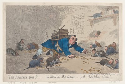 Der abtrünnige Jack Robinson, der politische Rattenfänger von Thomas Rowlandson