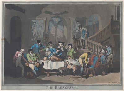 Das Frühstück, 1. Februar 1789 von Thomas Rowlandson