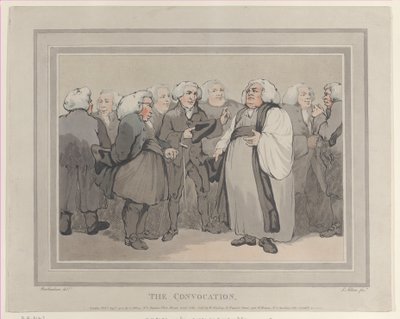 Die Konvokation, September 1785 von Thomas Rowlandson