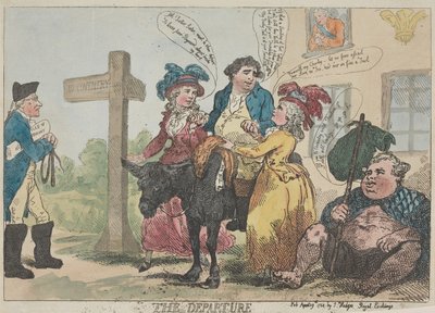 Die Abreise von Thomas Rowlandson