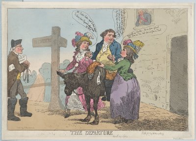 Die Abreise, 29. April 1784 von Thomas Rowlandson