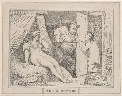 Die Entdeckung, Januar 1809 von Thomas Rowlandson