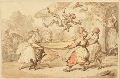 Die Bestrafung des Arztes zur kleinen Unterhaltung des ganzen Dorfes vollzogen von Thomas Rowlandson