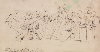 Der Empfang der Herzogin von Gordon von Thomas Rowlandson