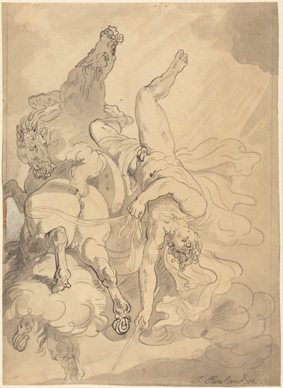 Der Sturz des Phaeton von Thomas Rowlandson