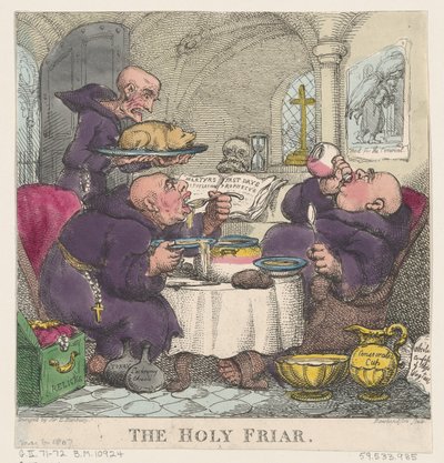 Der heilige Mönch, 6. Mai 1807 von Thomas Rowlandson