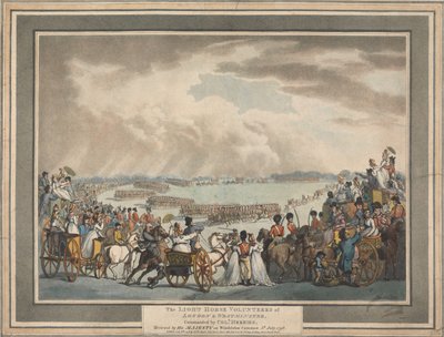 Die Leuchtturm-Freiwilligen von London und Westminster von Thomas Rowlandson