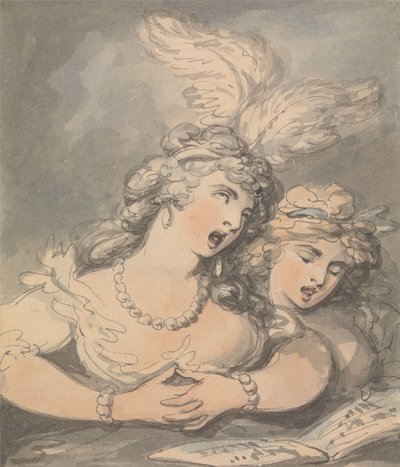 Die Opernsänger von Thomas Rowlandson