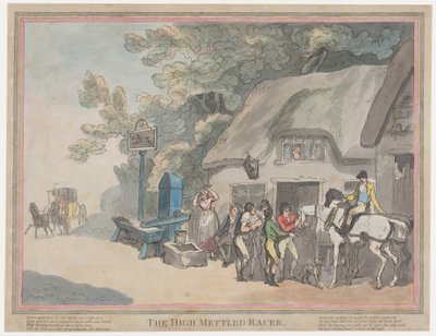 Das Postpferd (aus Das Leben eines Rennpferdes, oder Der hochmütige Renner) von Thomas Rowlandson