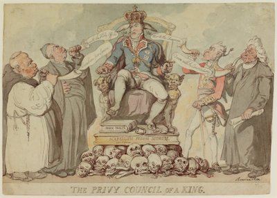 Der Geheime Rat eines Königs von Thomas Rowlandson