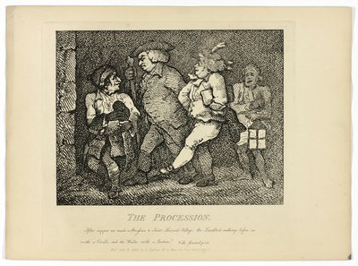 Die Prozession, aus Boswells Reise durch die Hebriden von Thomas Rowlandson