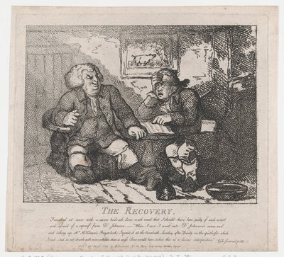 Die Genesung malerische Schönheiten von Boswell, Teil der Zweite, 20. Juni 1786 von Thomas Rowlandson