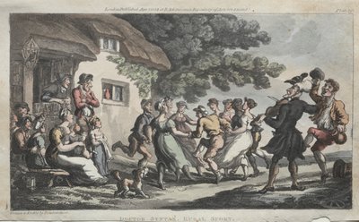 Der ehrwürdige Dr. Syntax Ländlicher Sport, 1813 von Thomas Rowlandson