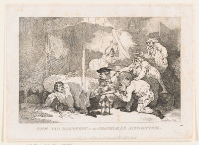 Die traurige Entdeckung des ungnädigen Lehrlings, 30. November 1785 von Thomas Rowlandson