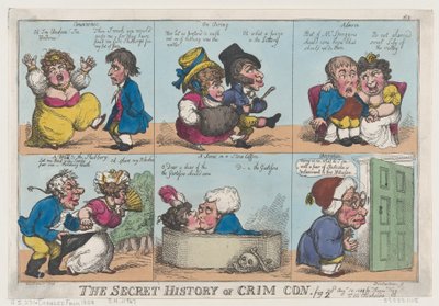 Die geheime Geschichte von Crim Con, Fig. 2 von Thomas Rowlandson