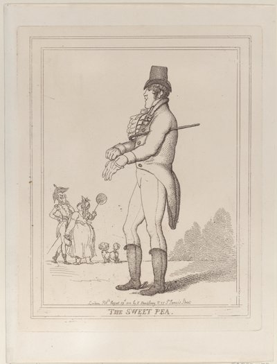 Die Duftwicke, 29. August 1812 von Thomas Rowlandson