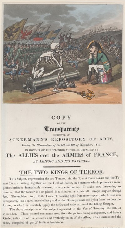 Die zwei Könige des Terrors von Thomas Rowlandson