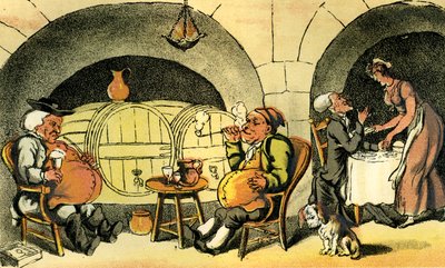 Das Kellerquartett von Thomas Rowlandson