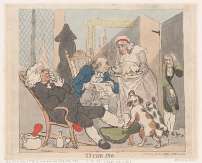 Zehntschwein, 1. Januar 1790 von Thomas Rowlandson