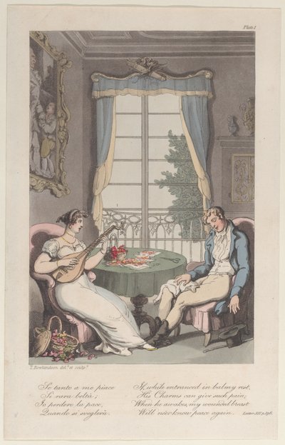 Titelseite, aus Neapel und die Campagna Felice: in einer Reihe von Briefen, 1. Juni 1815 von Thomas Rowlandson