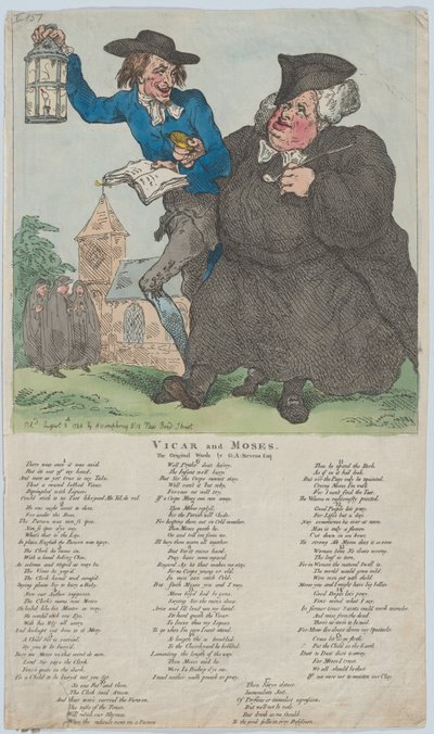 Vikar & Moses, 8. August 1784 von Thomas Rowlandson