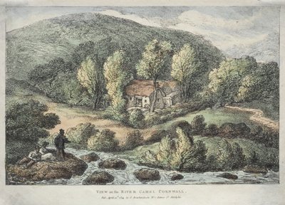 Ansichten in Cornwall: Blick auf den Fluss Camel, Cornwall von Thomas Rowlandson
